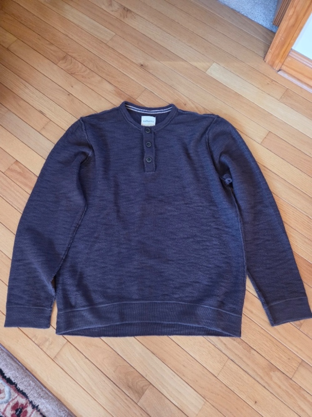 Mens G.H. Bass & Co. Dark Brown Sweater Size M